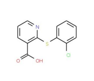 2-[(2-chlorophenyl)thio]nicotinic acid - chemical structure image