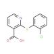 2-[(2-chlorophenyl)thio]nicotinic acid - chemical structure image