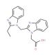 {2-[(2-Ethyl-1H-benzimidazol-1-yl)methyl]-1H-benzimidazol-1-yl}acetic acid - chemical structure image