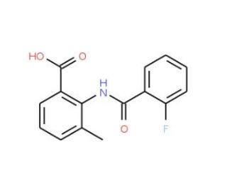 2-[(2-fluorobenzene)amido]-3-methylbenzoic acid - chemical structure image