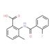 2-[(2-fluorobenzene)amido]-3-methylbenzoic acid - chemical structure image