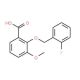 2-[(2-Fluorobenzyl)oxy]-3-methoxybenzoic acid - chemical structure image