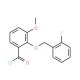 2-[(2-fluorobenzyl)oxy]-3-methoxybenzoyl chloride - chemical structure image
