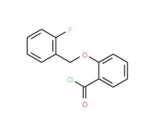 2-[(2-fluorobenzyl)oxy]benzoyl chloride - chemical structure image