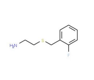 2-[(2-fluorobenzyl)thio]ethanamine - chemical structure image