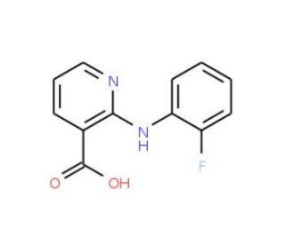 2-[(2-fluorophenyl)amino]nicotinic acid - chemical structure image
