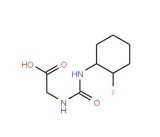 2-{[(2-fluorophenyl)carbamoyl]amino}acetic acid - chemical structure image