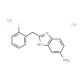 2-[(2-fluorophenyl)methyl]-1H-1,3-benzodiazol-5-amine dihydrochloride - chemical structure image