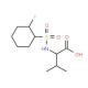 2-{[(2-fluorophenyl)sulfonyl]amino}-3-methylbutanoic acid (CAS 1009676-99-6) - chemical structure image