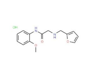 2-[(2-furylmethyl)amino]-N-(2-methoxyphenyl)acetamide hydrochloride - chemical structure image
