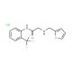 2-[(2-furylmethyl)amino]-N-[2-(trifluoromethyl)phenyl]acetamide hydrochloride - chemical structure image