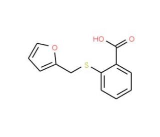 2-[(2-furylmethyl)thio]benzoic acid - chemical structure image