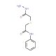 2-[(2-hydrazino-2-oxoethyl)thio]-N-phenylacetamide - chemical structure image