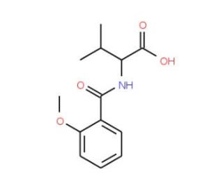 2-[(2-methoxybenzoyl)amino]-3-methylbutanoic acid - chemical structure image