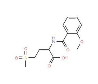 2-[(2-methoxybenzoyl)amino]-4-(methylsulfonyl)butanoic acid - chemical structure image