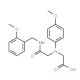 [{2-[(2-Methoxybenzyl)amino]-2-oxoethyl}-(4-methoxyphenyl)amino]acetic acid - chemical structure image