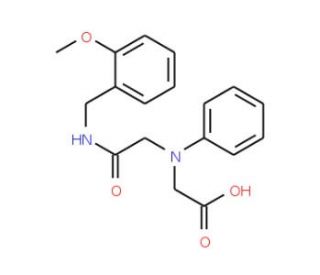 [{2-[(2-Methoxybenzyl)amino]-2-oxoethyl}(phenyl)-amino]acetic acid - chemical structure image