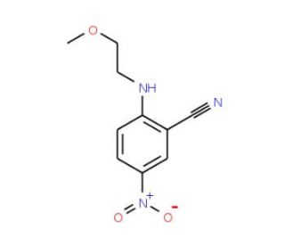 2-[(2-Methoxyethyl)amino]-5-nitrobenzonitrile - chemical structure image