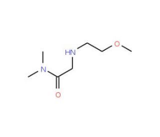 2-[(2-methoxyethyl)amino]-N,N-dimethylacetamide - chemical structure image