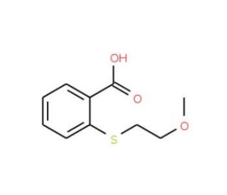 2-[(2-Methoxyethyl)thio]benzoic acid - chemical structure image