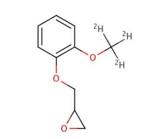 2-[(2-Methoxyphenoxy)methyl]oxirane-d3 (CAS 1054624-90-6) - chemical structure image