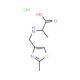 2-{[(2-methyl-1,3-thiazol-4-yl)methyl]amino}propanoic acid hydrochloride - chemical structure image