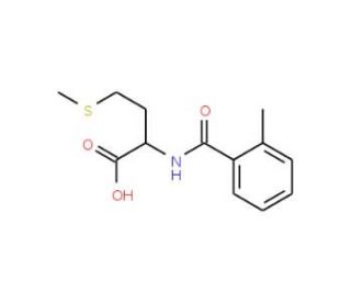 2-[(2-methylbenzoyl)amino]-4-(methylthio)butanoic acid (CAS 65054-80-0) - chemical structure image