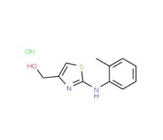 {2-[(2-methylphenyl)amino]-1,3-thiazol-4-yl}methanol hydrochloride - chemical structure image