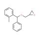2-{[(2-methylphenyl)(phenyl)methoxy]methyl}oxirane (CAS 19574-83-5) - chemical structure image