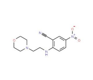 2-[(2-Morpholin-4-ylethyl)amino]-5-nitrobenzonitrile - chemical structure image