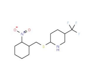2-{[(2-nitrophenyl)methyl]sulfanyl}-5-(trifluoromethyl)pyridine - chemical structure image