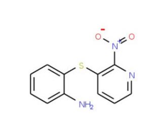 2-[(2-Nitropyridin-3-yl)thio]aniline (CAS 92316-06-8) - chemical structure image