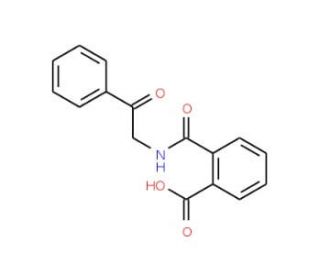2-{[(2-oxo-2-phenylethyl)amino]carbonyl}benzoic acid - chemical structure image