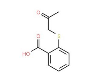 2-[(2-oxopropyl)thio]benzoic acid - chemical structure image