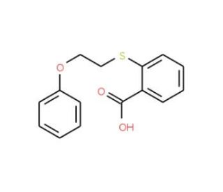 2-[(2-Phenoxyethyl)thio]benzoic acid - chemical structure image