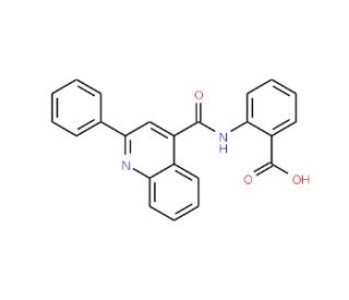 2-[(2-Phenyl-quinoline-4-carbonyl)-amino]-benzoic acid (CAS 85-78-9) - chemical structure image