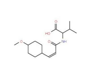 2-{[(2E)-3-(4-methoxyphenyl)prop-2-enoyl]amino}-3-methylbutanoic acid - chemical structure image