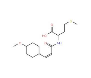 2-{[(2E)-3-(4-methoxyphenyl)prop-2-enoyl]amino}-4-(methylthio)butanoic acid - chemical structure image