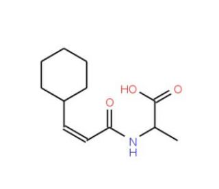 2-{[(2E)-3-phenylprop-2-enoyl]amino}propanoic acid - chemical structure image
