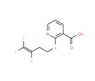 2-[(3,4,4-Trifluoro-3-butenyl)-sulfanyl]nicotinic acid - chemical structure image