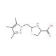 2-[(3,4,5-Trimethyl-1H-pyrazol-1-yl)methyl]-1,3-thiazolidine-4-carboxylic acid - chemical structure image