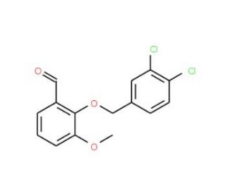2-[(3,4-Dichlorobenzyl)oxy]-3-methoxybenzaldehyde - chemical structure image