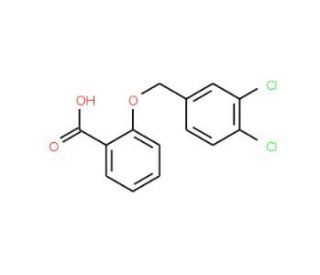 2-[(3,4-Dichlorobenzyl)oxy]benzoic acid - chemical structure image
