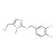 {2-[(3,4-Dichlorobenzyl)sulfanyl]-1-methyl-1H-imidazol-5-yl}methanol - chemical structure image