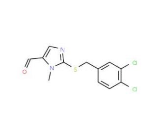 2-[(3,4-Dichlorobenzyl)sulfanyl]-1-methyl-1H-imidazole-5-carbaldehyde - chemical structure image