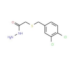 2-[(3,4-Dichlorobenzyl)thio]acetohydrazide - chemical structure image