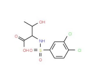2-{[(3,4-dichlorophenyl)sulfonyl]amino}-3-hydroxybutanoic acid - chemical structure image