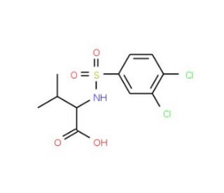 2-{[(3,4-dichlorophenyl)sulfonyl]amino}-3-methylbutanoic acid - chemical structure image