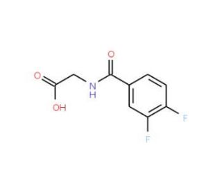 2-[(3,4-difluorophenyl)formamido]acetic acid - chemical structure image