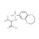 2-[(3,4-dihydro-2H-1,5-benzodioxepin-7-ylsulfonyl)amino]-3-methylbutanoic acid - chemical structure image